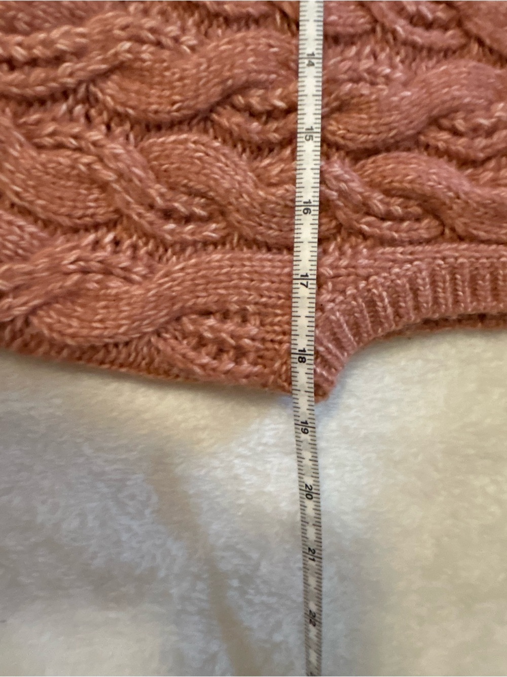 Sincerely Jules Cable Knit Sweater Vest Pink Blush Sleeveless Size Small - Picture 5 of 9